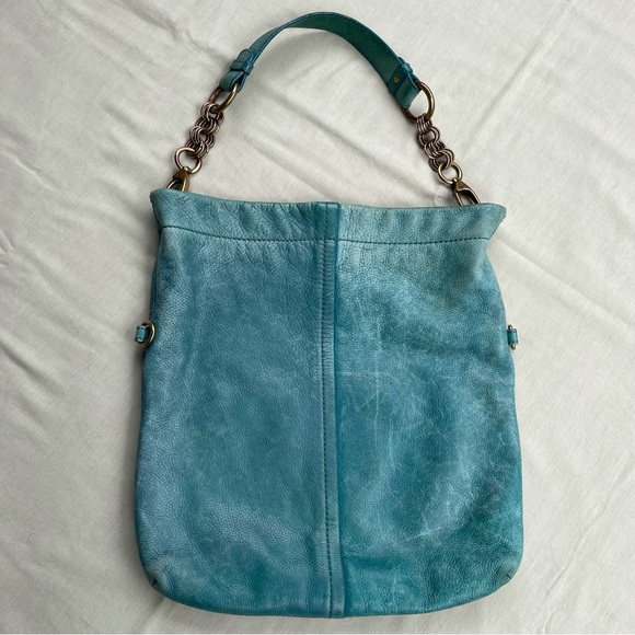 ⭐️ 5/$50 - Fossil vintage teal leather tote bag - Picture 5 of 7